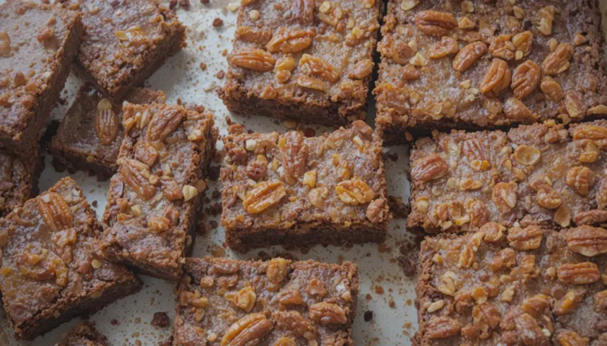 Pecan Pie Brownies With Box Brownies