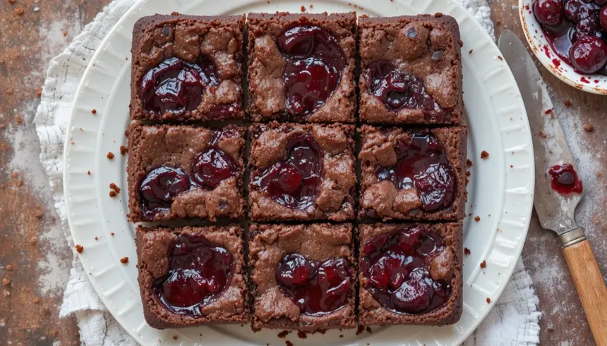 Brownies With Cherry Pie Filling