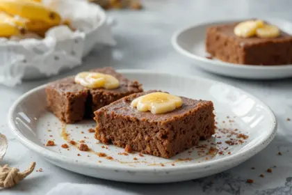 Banana Bread Brownies With Brown Butter