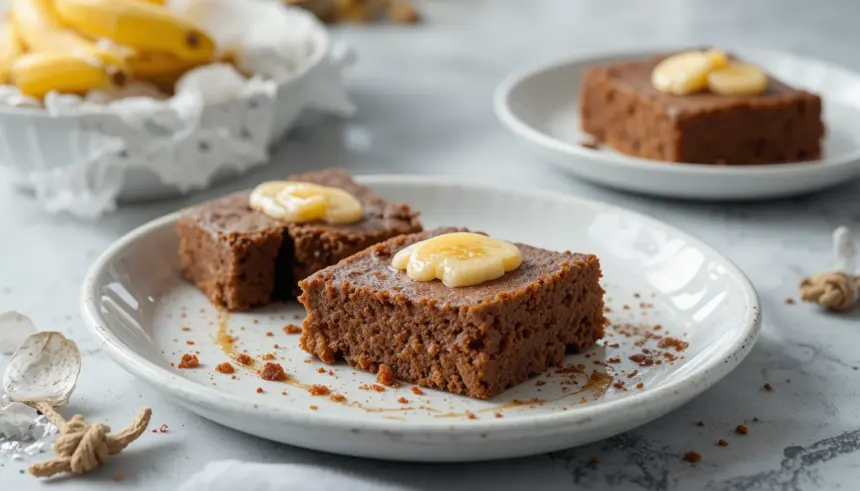 Banana Bread Brownies With Brown Butter