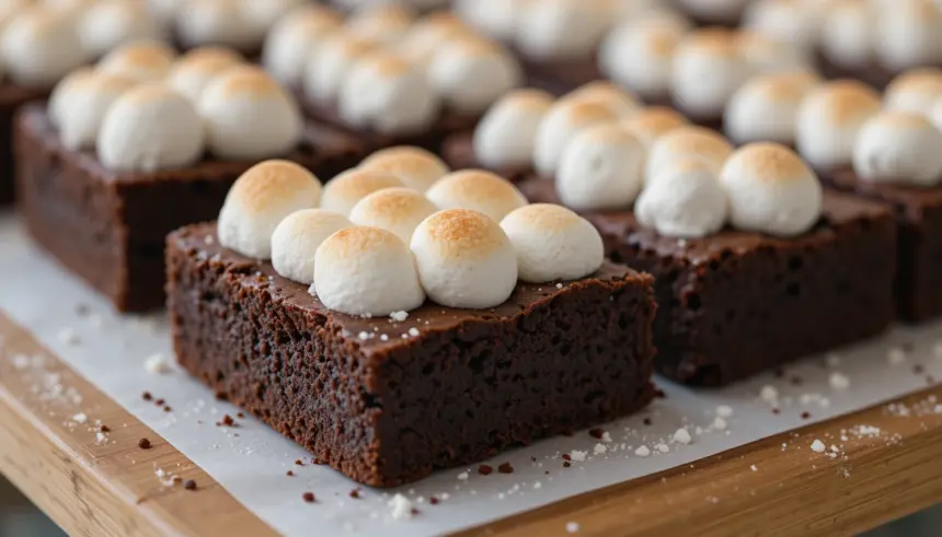 Brownies With Marshmallows On Top