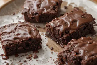 Brownies With Melted Chocolate