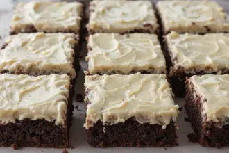 Homemade Brownies With Frosting