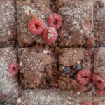 Brownies With Raspberries