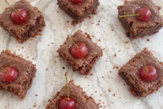 Brownies With Cherries