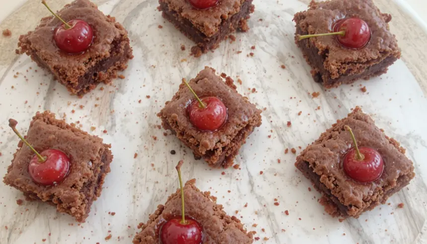Brownies With Cherries