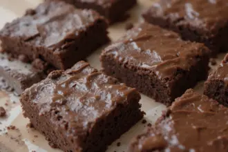 Brownies With Chocolate Ganache