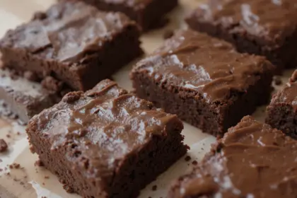 Brownies With Chocolate Ganache