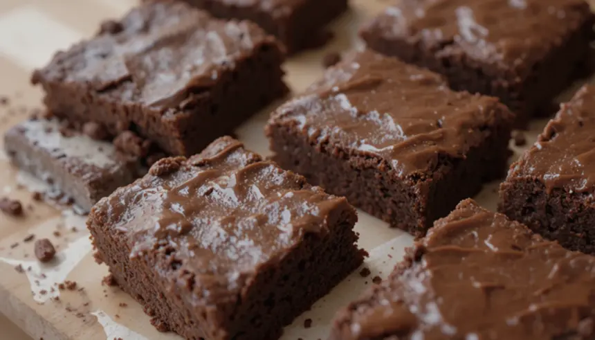 Brownies With Chocolate Ganache