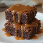 Brownies With Caramel Sauce