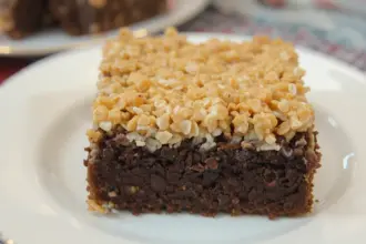 Brownies With Rice Krispie Topping
