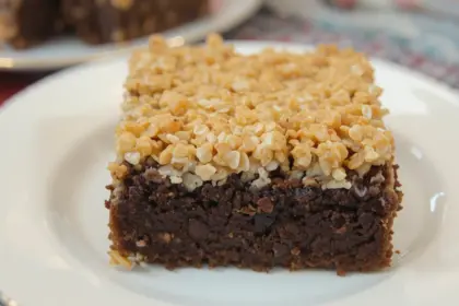 Brownies With Rice Krispie Topping