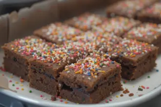 Brownies With Sprinkles On Top