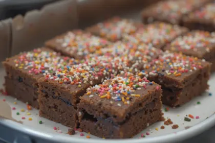 Brownies With Sprinkles On Top