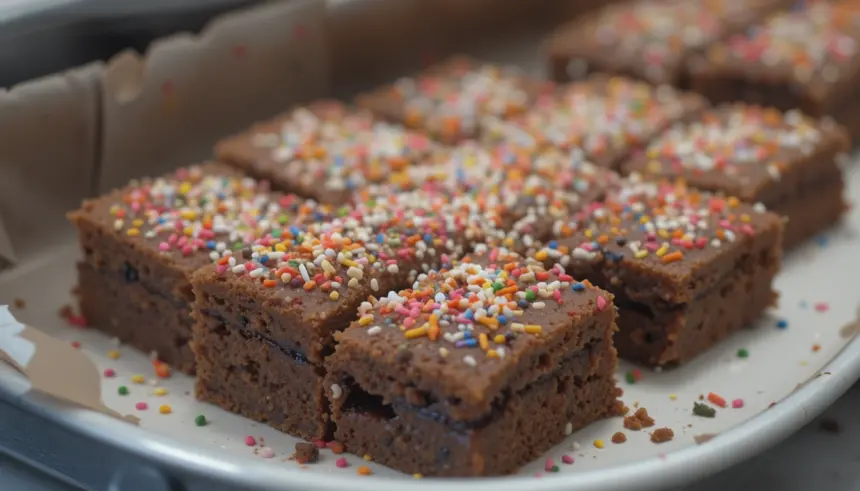 Brownies With Sprinkles On Top
