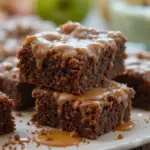 Apple Brownies With Maple Glaze