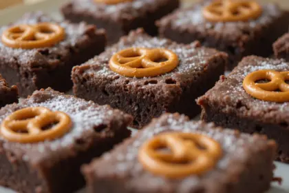 Brownies With Pretzels