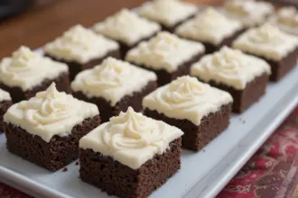Brownies With Buttercream Frosting