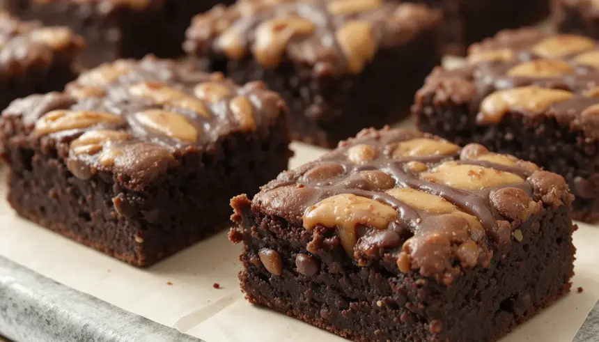 Turtle Brownies With Brownie Box Mix Recipe