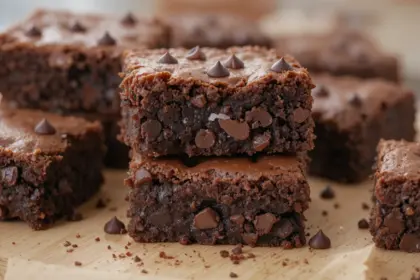 Brownies Made With Chocolate Chips