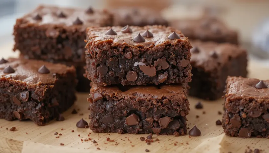 Brownies Made With Chocolate Chips