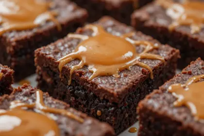 Brownies With Caramel In The Middle