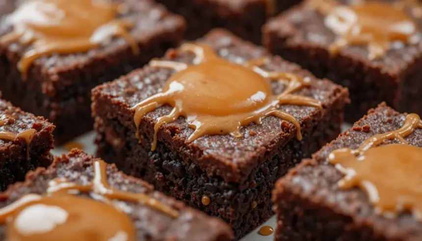 Brownies With Caramel In The Middle