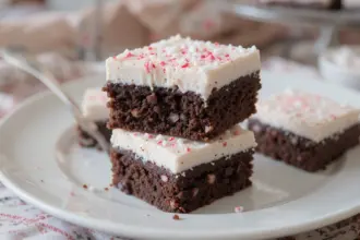 Brownies With Peppermint Frosting