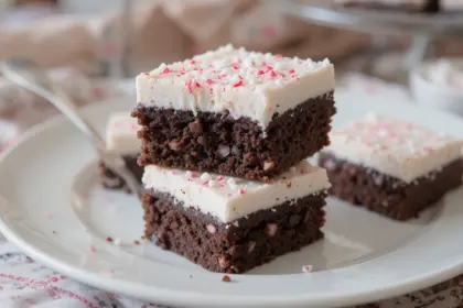 Brownies With Peppermint Frosting