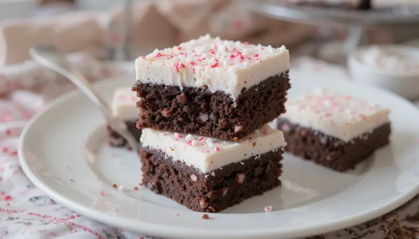 Brownies With Peppermint Frosting