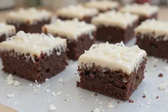 Sheet Cake Brownies With Frosting