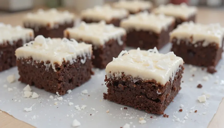 Sheet Cake Brownies With Frosting