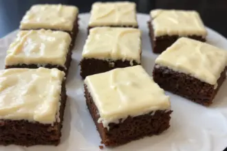 Banana Bread Brownies With Cream Cheese Frosting