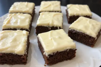 Banana Bread Brownies With Cream Cheese Frosting