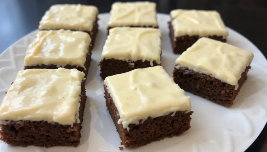 Banana Bread Brownies With Cream Cheese Frosting