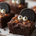 Halloween Brownies With Oreos