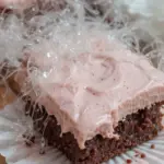 Brownies With Strawberry Frosting