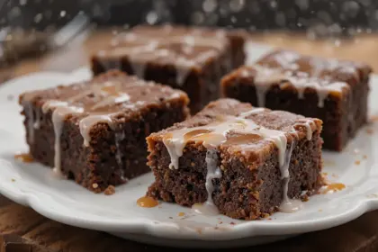Brownies With Glaze