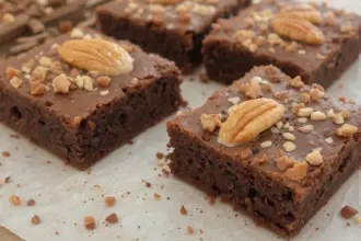 Brownies With Nuts On Top