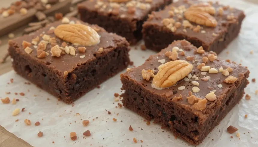 Brownies With Nuts On Top