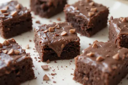Brownies With Fudge On Top