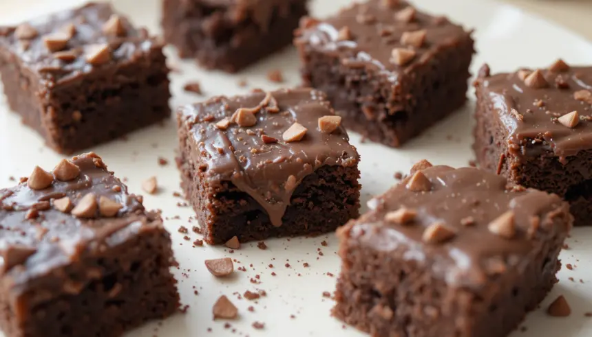 Brownies With Fudge On Top