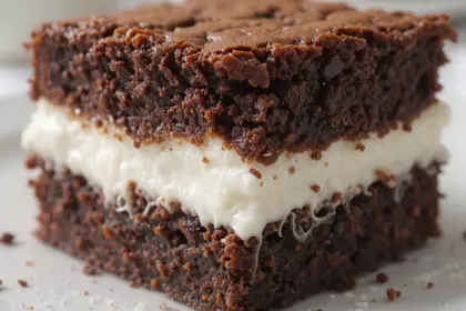 Brownies With Marshmallow Cream