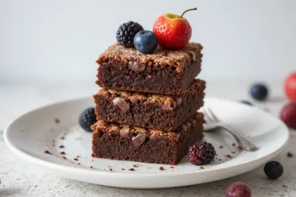 Brownies With Fruit On Top