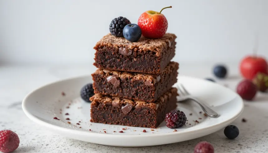Brownies With Fruit On Top