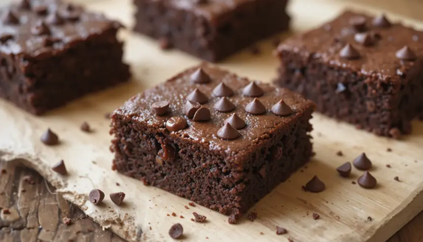 Chocolate Brownies With Chocolate Chips
