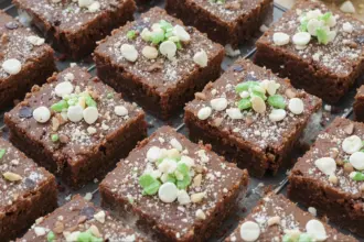 Brownies With Andes Mints On Top