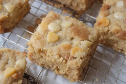 Blonde Brownies With Butterscotch Chips