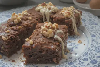 Homemade Brownies With Walnuts