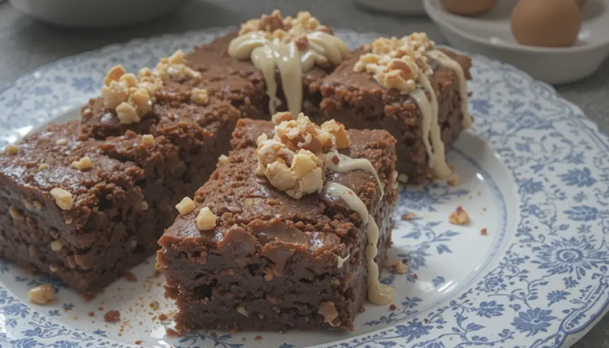 Homemade Brownies With Walnuts
